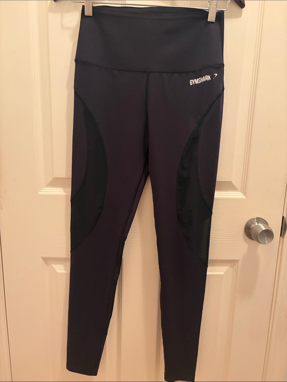 Gymshark Black Mesh Panel High Rise Leggings Women’s S Athletic Workout
